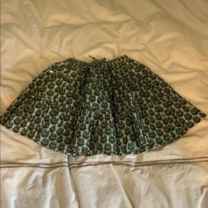 Pink Chicken Floral Green Skirt